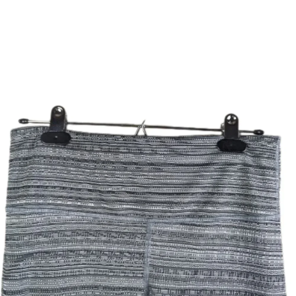 Athleta 7/8 Leggings Striped With Pockets Black and Gray Size M - Picture 4 of 10